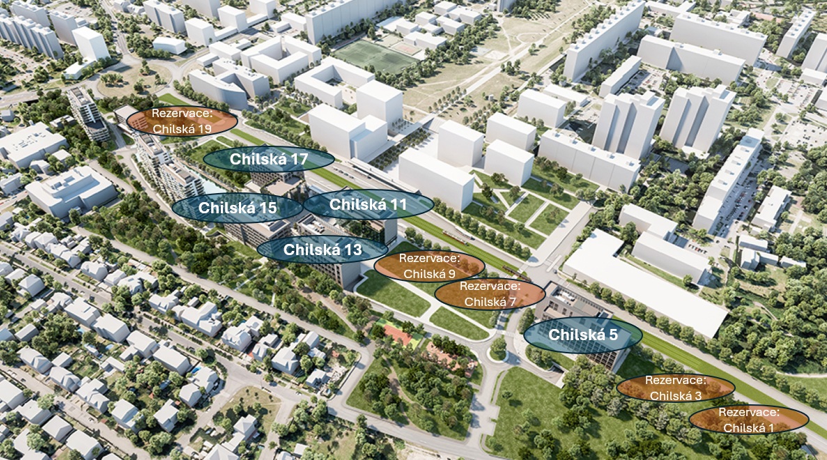 Nový Opatov — přehled budov